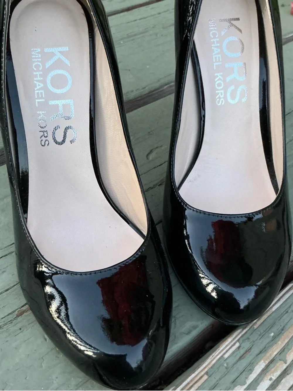 Michael Kors Black Patent Leather Stiletto Pumps